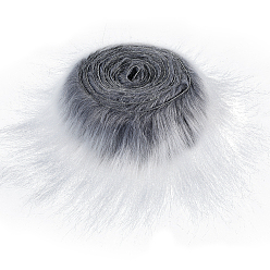 Серый 1 искусственная шерстяная ткань для Рождества, праздничные и праздничные украшения, серые, 1500x50x1.5 мм