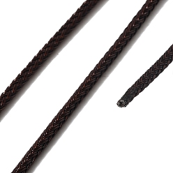 Кокосово-Коричневый Плетеный шнур из нержавеющей стали, для diy craft, текстурированная круглая, кокосового коричневый, 3 мм, около 32.81 футов (10 м) / рулон