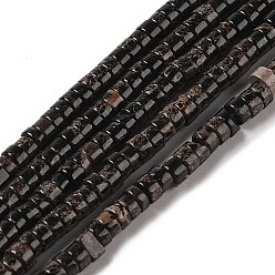 Черный Натуральные имперские нитки из бисера яшмы, окрашенные, диск, Heishi бусы, чёрные, 4~4.5x1.5~3 мм, отверстие : 1.5 мм, около 164~172 шт / нитка, 15.75''~16.54'' (40~42 см)
