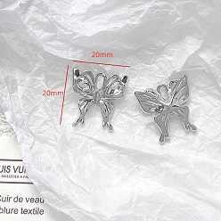 Бабочка Платинового сплава подвески, бабочка, 20x20 мм