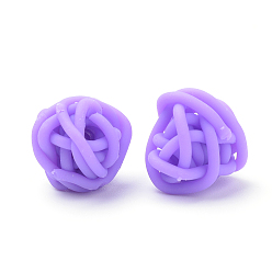 Средняя Орхидея Бусины из полимерной глины , клубок, средне орхидеи, 11~14x12~15x12~15 мм, отверстие : 2~3 мм