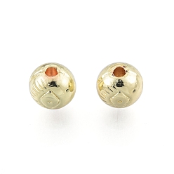 Light Gold Legierung Tibetische Perlen, cadmiumfrei und bleifrei, Runde, Licht Gold, 6 mm, Bohrung: 1.4 mm