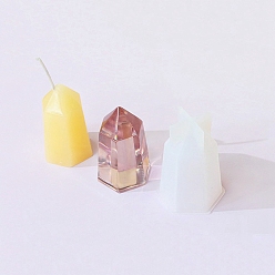 Hexagone Moules à bougie en silicone bricolage, pour la fabrication de bougies, hexagone, 4.6x5.1x7.3 cm