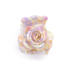 Dentelle Vieille Pinces à cheveux griffes en acétate fleur, pour les filles, vieille dentelle, 30x40x45mm