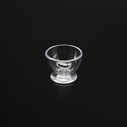 Прозрачный Мини пластиковый стаканчик, аксессуары для кукольного домика с микро-ландшафтом, притворяясь опорными украшениями, прозрачные, 21x16 мм, 10 шт / комплект