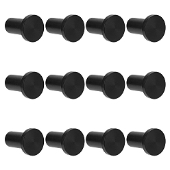 Черный 12 пакеты алюминиевые ручки для ящиков, ящик выдвигает ручку, железный винт, для дома, кабинет, шкаф и комод, чёрные, 35x25 мм, отверстие : 3.5 мм