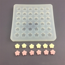 Цветок Diy пищевые силиконовые формы, формы помады, Форма для выпечки шоколадного торта своими руками из шифона, цветок, 75x75x8 мм, внутренний диаметр: 7x7x4 мм