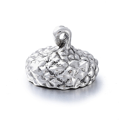 Античное Серебро Подвески из цинкового сплава с осенней тематикой, голова желудя, античное серебро, 11x15 мм, отверстие : 1.6 мм