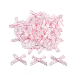 Розовый Аксессуары из полиэстера, бантом, туманная роза, 16x19x3 мм