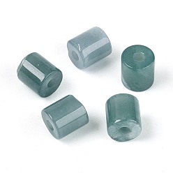 Бирманский Нефрит Натуральные бусины из мьянманского нефрита, колонка, 7x6.5 мм, отверстие : 2 мм