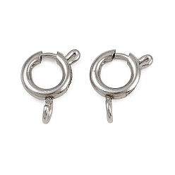 Нержавеющая Сталь Цвет 304 пружинные кольца из нержавеющей стали, цвет нержавеющей стали, 10x6.5x1.5 мм, отверстие : 2.2 мм