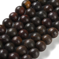Picasso Jasper Natural Polychrome Jasper/Picasso Stone/Picasso Jasper Beads Strands, Grade AB, Round, 10.5mm, Hole: 1mm, about 39pcs/strand, 15.39 inch(39.1cm)