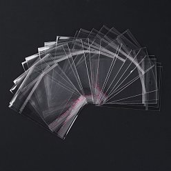 Прозрачный OPP мешки целлофана, прямоугольные, прозрачные, 10.5x7 см, односторонняя толщина: 0.0035 см, внутренней меры: 5.5x7 см
