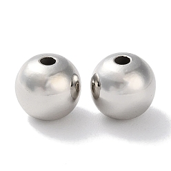 Платина Стойки обшивки латунные бусины, долговечный, без свинца и без кадмия, круглые, платина, 10x9 мм, отверстие : 2 мм