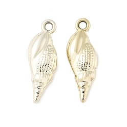 Light Gold Подвески из сплава , форма раковины, золотой свет, 23x8x3.5 мм, отверстие : 1.7 мм