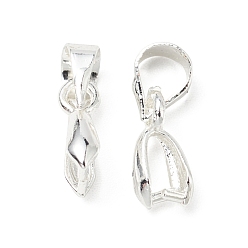 Серебро Ламелирование латуни, долговечный, без кадмия и без свинца, серебряные, 9.5x2.6 мм, штифты : 0.8 мм, отверстие : 3.8x4 мм