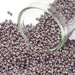 (2638F) Semi Glazed Rainbow Lavender Круглые бусины тохо, японский бисер, (2638 f) полуглазированная радужная лаванда, 15/0, 1.5 мм, отверстие : 0.7 мм, Около 3000 шт / 10 г