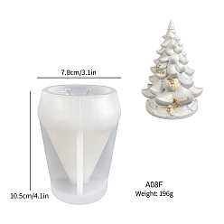 Белый Силиконовые формы для елок своими руками, дисплей формы, изготовление ювелирных изделий на основе смолы и эпоксидной смолы, белые, 78x105 мм