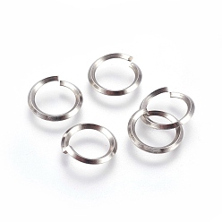 Нержавеющая Сталь Цвет Устойчивые к потускнению 304 соединительные кольца из нержавеющей стали, вырезанные пилой, цвет нержавеющей стали, 12 датчик, 15x2 мм, внутренний диаметр: 11 мм, около 200 шт / упаковка