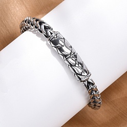 Нержавеющая Сталь Цвет 316 браслеты из хирургической нержавеющей стали с цепочкой из пшеницы для мужчин и женщин, цвет нержавеющей стали, 8-3/4x1/4 дюйм (22.1x0.6 см)