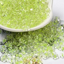 Шампанско-Желтый Бисер из стекла , арахис, шампанское желтый, 5.5~6x3~3.5x3 мм, отверстие : 1~1.2 мм, Около 4000 шт / фунт