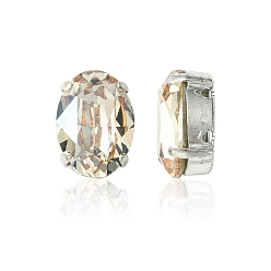 00030 235 Honey Пришивные чашки preciosa® maxima crystal, многожильных ссылки, чешский хрусталь, с настройками латуни, 719 36 410 овальный, серебряные, 00030 235 мед, 14x10 мм