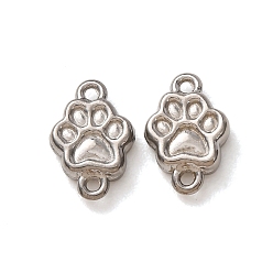 Stainless Steel Color 304 Stainless Steel Connector Charms, Claw Links, Stainless Steel Color, 10.5x7x2.5mm, Hole: 1mm