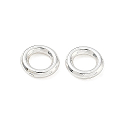Silbern Silberfarbig Legierung geschlossen Ringe springen, runde Ringe, langlebig überzogen, Gestell, Silbern Silberfarbig, 7.5x1.5 mm, Innendurchmesser: 4.5 mm