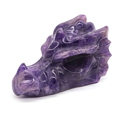 Аметист Натуральный аметист украшение для дома, украшение для рабочего стола, ремесло, дракон, 50 мм