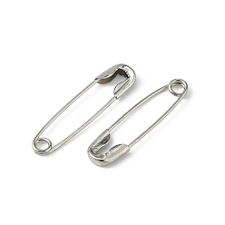 Platinum Iron Safety Pins, Platinum, 20x5x1.5mm, 1000pcs/bag