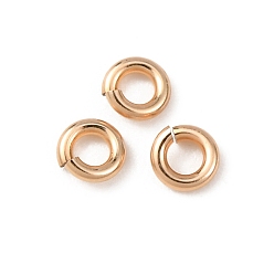 Real 14K Gold Filled 1/20 14k открытые соединительные кольца с золотым покрытием, круглый отрезок, покрытый желтым золотом, real 14 k золото заполнено, 21 датчик, 3x0.76 мм, внутренний диаметр: 1.5 мм