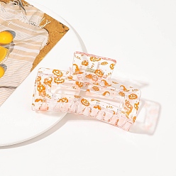 Тыква Пластиковые заколки-коготь для волос для женщин и девочек, тыква, 85x48x40 мм