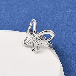 Нержавеющая Сталь Цвет Регулируемые 304 манжеты из нержавеющей стали, бабочка, без кадмия и без свинца и без никеля, цвет нержавеющей стали, размер США 6 (16.5 мм)