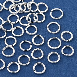 Серебро Латунные кольца прыжок открыт, без свинца, без кадмии и без никеля, кольцо, серебряные, 4.5x1 мм, внутренний диаметр: 2.5 мм, 18 датчик