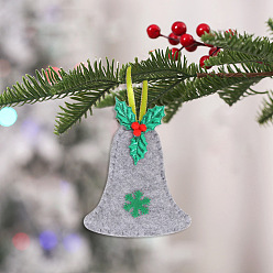 Christmas Bell Рождественские подвесные украшения из нетканых материалов, для подвесных украшений на елку, Рождественский колокольчик, 185x115 мм