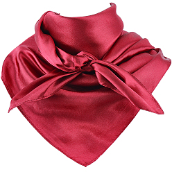 Красный Шифоновый платок для женщин, красные, 830x855x0.5 мм