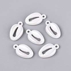 Кремово-белый Абс пластмассовые жемчужные подвески, формы раковины, кремово-белые, 24x14x5 мм, отверстие : 2 мм, Около 847 шт / 500 г