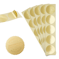 Золотистый 350шт. самодельные бумажные наклейки для скрапбукинга, самоклеящийся, стальная этикетка, передача, золотые, 23.6x5.5 см, теги: 4.5 см