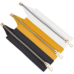 (52) Непрозрачная лаванда 3 шт 3 цвета искусственная кожа молния швейные принадлежности, для аксессуаров для тканых сумок своими руками, разноцветные, 230x53x2.5 мм, 1 шт / цвет