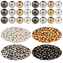 (52) Непрозрачная лаванда 2400 шт. 4 цветные круглые пластиковые бусины-разделители CCB, разноцветные, 4x3.5 мм, отверстие : 1.4 мм, 600 шт / цвет