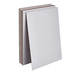 Серый Прямоугольные бумажные доски, для презентаций, школа, офисные и художественные проекты, серые, 295x210x1 мм