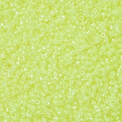 (DB2031) Luminous Lime Aid MIYUKI Delica Beads, Cylinder, Japanese Seed Beads, 11/0, (DB2031) Luminous Lime Aid, 1.3x1.6mm, Hole: 0.8mm, about 20000pcs/bag, 100g/bag