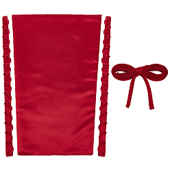 Темно-Красный Замена молнии на свадебном платье, атласный корсет с регулируемой посадкой на спине, платье для выпускного вечера со шнуровкой, темно-красный