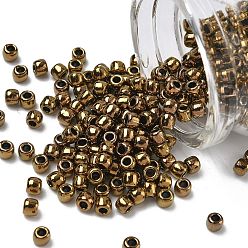 (223) Antique Bronze Тохо 6/0 круглые бусины, японский бисер, (223) античная бронза, 4 мм, отверстие : 1.5 мм, Около 840 шт / 50 г