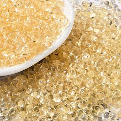 Белый Навахо Прозрачные акриловые бусины, арахис, навахо белый, 4x6.5x3 мм, отверстие : 1.2 мм, Около 11500 шт / 500 г