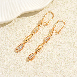 Horse Eye Латунные серьги обруча, со стразами, реальный 18 k позолоченный, лошадиный глаз , 65 мм