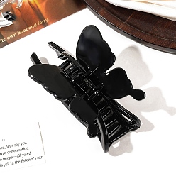 Черный Пластиковые заколки для волос с большими когтями в форме бабочки, аксессуары для волос для женщин и девочек, чёрные, 70x110 мм