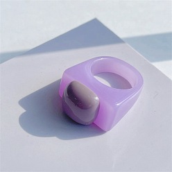 Средняя Орхидея Квадратные кольца из смолы, средне орхидеи, внутренний диаметр: 17 мм