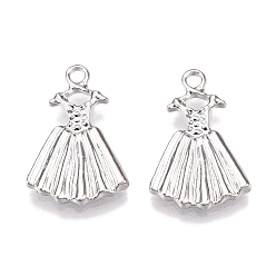 Платина Стойки подвески обшивки сплава, платье, платина, 20x13x2 мм, отверстие : 1.8 мм