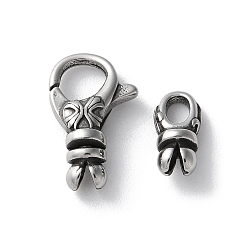 Античное Серебро 316 комплекты занавесок из оргстекла из нержавеющей стали, античное серебро, 17x10.5x4.5 мм